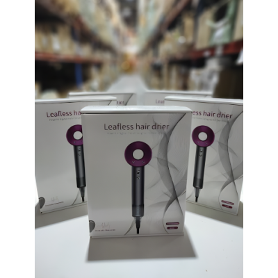 Secador iónico tipo dyson con accesorios